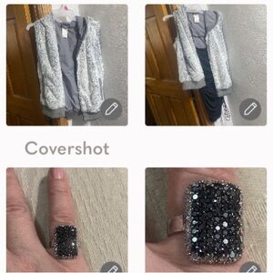 Rare Patagonia Fluff vest M+dress szL+925 Sparkle🏴✨Glitz Ring sz7